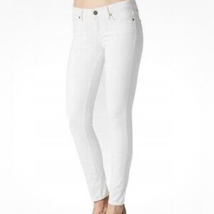 PAIGE Women's verdugo ankle White Straight Leg Jeans